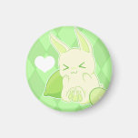Cute kawaii green lime bunny magnets