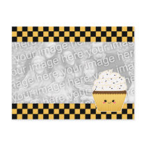 Cute Kawaii Halloween cupcake for photo Post Cards