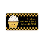 Cute Kawaii Halloween cupcake Custom Address Labels