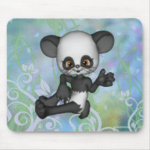 Cute Kawaii Panda Bear Mousepad