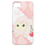 Cute kawaii pink fiesty sheep with cherries iPhone 5 cover