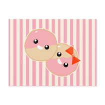 Cute Kawaii Pink Frosted Cookies Post Card