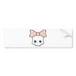 Cute Kawaii Skull Bumper Sticker