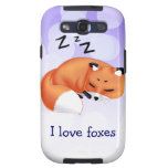 Cute Kawaii Sleeping cartoon fox casemate cases