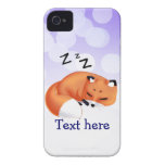Cute Kawaii Sleeping cartoon fox iPhone 4 Cases