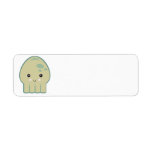 cute kawaii squid return address labels