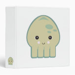 cute kawaii squid vinyl binder