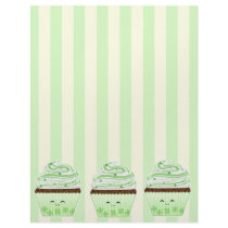 Cute kawaii St Patricks day cupcake Custom Letterhead