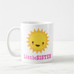Cute kawaii sun cartoon character little sister mugs