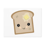 cute kawaii toast post cards
