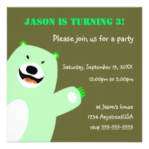 Cute Kid's Birthday Invitation