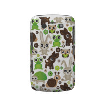 Cute kids frog turtle deer bunny and owl pattern blackberry cases