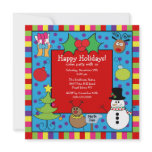 Cute Kids Holiday Party Invitation