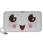 Cute kids portable speakers with kawaii happy face