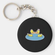 cute kissing ducks keychains