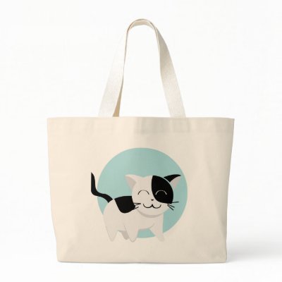 Cute Kitten Canvas Bags by VectorGraphics