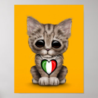 Italian Cat Posters, Italian Cat Wall Art