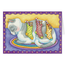 Cute Kitten Christmas Card