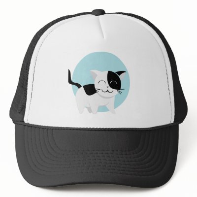 Cute Kitten Mesh Hats by VectorGraphics