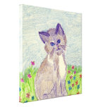 Cute Kitten Stretched Canvas Print