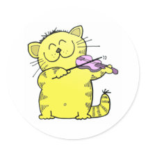 Cute Kitten Violinist