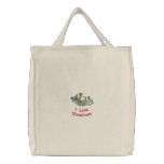 Cute Kitten with Christmas Lights Tote Bag