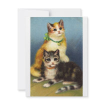 *Cute Kittens* Vintage Custom Announcement
