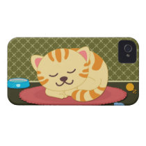 Cute kitty cat sleeping fun iphone 4 casemate