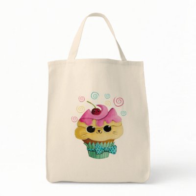 Cute Kitty Cupcake Bags by colonelle
