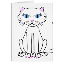 Cute Kitty Greeting Card