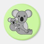 Cute Koala Bear and Baby Refrigerator Magnet