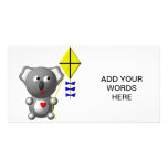 Cute Koala flying a kite