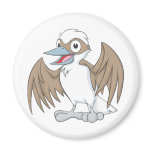 Cute Kookaburra Laughing Cartoon Refrigerator Magnet
