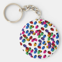 Cute Lady Bug Design Keychain