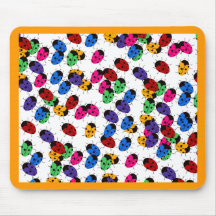 Cute Lady Bug Design Mouse Pads