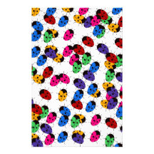 Cute Lady Bug Design Stationery