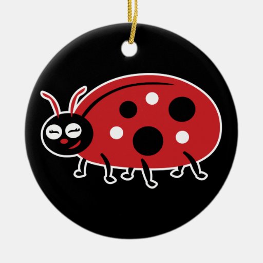 Cute Ladybug Christmas Tree Ornament