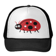 Cute Ladybug Mesh Hats