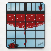 Cute Ladybug Mouse Pad