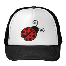 Cute Ladybug - Red and Black Mesh Hats