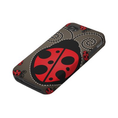 Cute Ladybugs iPhone 4 Case-Mate Tough by nyxxie
