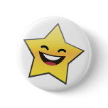 Cute Laughing Smiling Star Power Pins