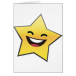 Cute Laughing Smiling Star Power Greeting Card