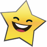 Cute Laughing Smiling Star Power photo sculptures