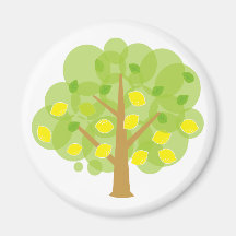 Cute Lemon Tree Fridge Magnet