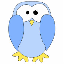 Cute Light Blue Penguin. Penguin Cartoon. Photo Cut Outs
