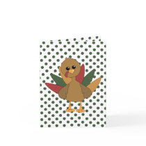 Cute Lil' Turkey Greeting Card