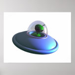 Cute Lil UFO Poster