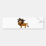 Cute lion bumper sticker