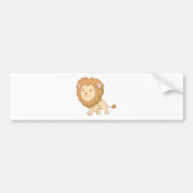 Cute Lion Bumper Sticker